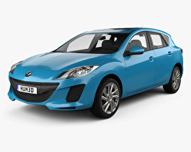 Mazda 3 BL2 US-spec hatchback 2009 3D model