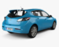 Mazda 3 BL2 US-spec hatchback 2009 3d model back view