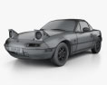 Mazda MX-5 1997 3Dモデル wire render