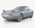 Mazda MX-5 1997 3D модель clay render