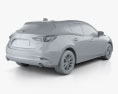 Mazda 3 (BM) hatchback with HQ interior 2020 3d model