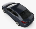 Mazda 3 (BM) セダン HQインテリアと 2017 3Dモデル top view