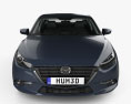 Mazda 3 (BM) セダン HQインテリアと 2017 3Dモデル front view