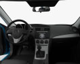 Mazda 3 US-spec hatchback  with HQ interior 2009 3d model dashboard