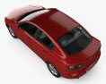 Mazda 3 sedan with HQ interior 2009 3d model top view