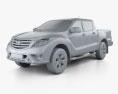 Mazda BT-50 Double Cab 2021 3d model clay render