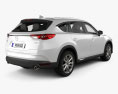 Mazda CX-8 з детальним інтер'єром 2020 3D модель back view