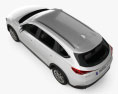 Mazda CX-8 з детальним інтер'єром 2020 3D модель top view