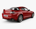 Mazda RX-8 with HQ interior 2012 3d model back view