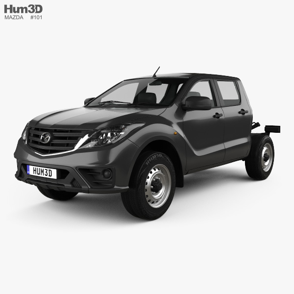 Mazda BT-50 Double Cab Chassis 2021 3D 모델 