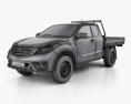 Mazda BT-50 Freestyle Cab Alloy Tray 2021 3d model wire render
