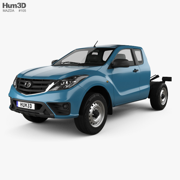 Mazda BT-50 Freestyle Cab Chassis 2021 3D 모델 