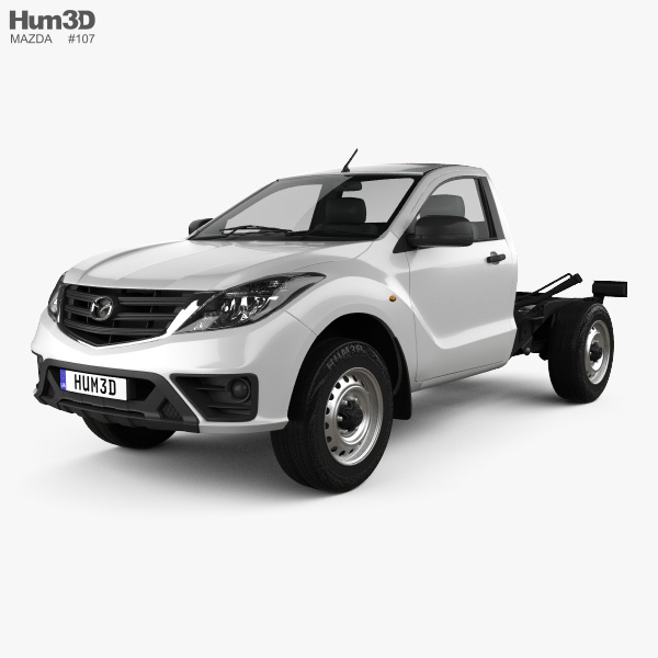 Mazda BT-50 Single Cab Chassis 2021 3D 모델 