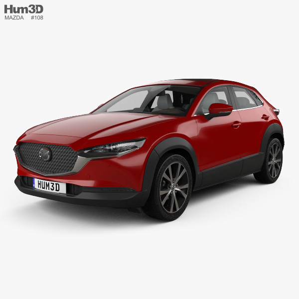Mazda CX-30 з детальним інтер'єром 2022 3D модель