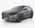 Mazda CX-30 mit Innenraum 2020 3D-Modell wire render