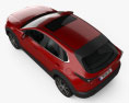Mazda CX-30 mit Innenraum 2020 3D-Modell Draufsicht