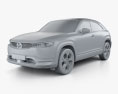 Mazda MX-30 2022 3d model clay render