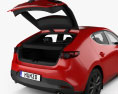 Mazda 3 hatchback with HQ interior and engine 2022 3d model