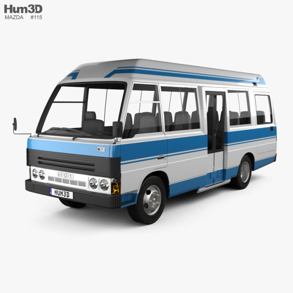 Mazda T3500 Mini bus 1996 3D model