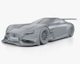 Mazda RX-Vision GT3 2022 Modello 3D clay render