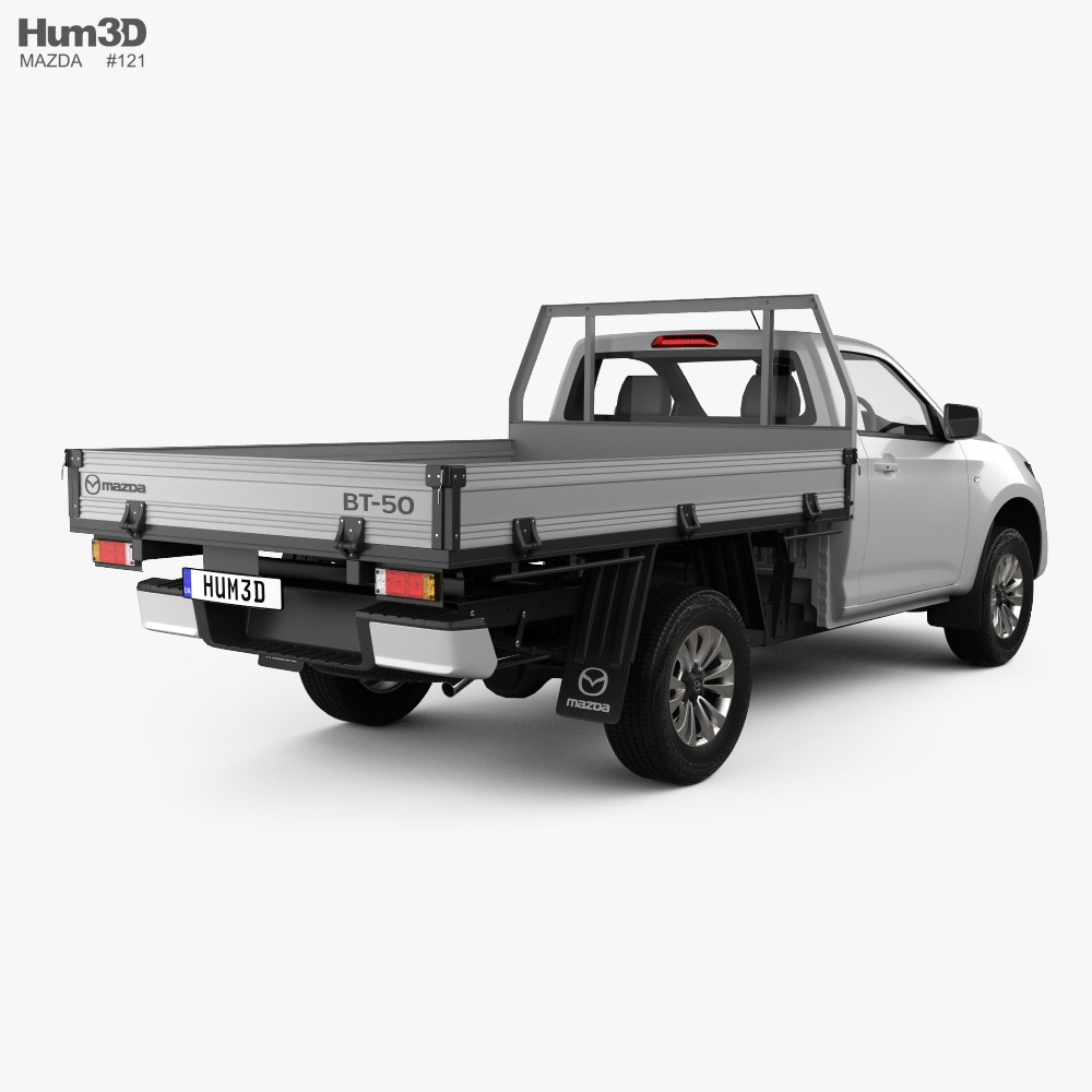 Mazda BT-50 Single Cab Alloy Tray 2022 3d model back view