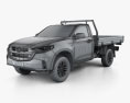 Mazda BT-50 Single Cab Alloy Tray 2022 3d model wire render