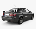 Mazda 6 Sport US-spec sedan 2007 3D-Modell Rückansicht