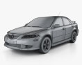 Mazda 6 Sport US-spec sedan 2007 3D-Modell wire render