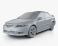 Mazda 6 Sport US-spec 轿车 2007 3D模型 clay render