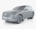 Mazda CX-60 Takumi 2022 3D-Modell clay render