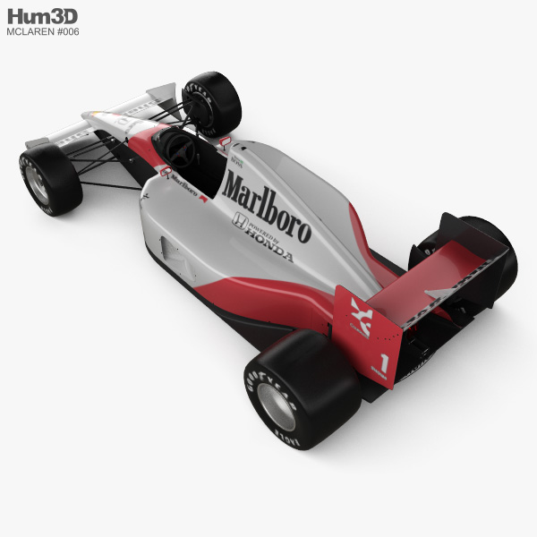 Mclaren Mp4 6 1991 3d Model Vehicles On Hum3d