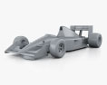 McLaren MP4-6 1991 3D模型 clay render