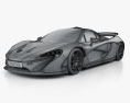 McLaren P1 2016 Modello 3D wire render
