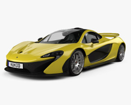 McLaren P1 HQインテリアと 2014 3Dモデル