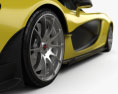 McLaren P1 з детальним інтер'єром 2016 3D модель