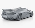 McLaren P1 з детальним інтер'єром 2016 3D модель