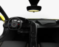 McLaren P1 з детальним інтер'єром 2016 3D модель dashboard