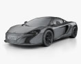 McLaren 650S Spider 2017 3D模型 wire render