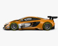 McLaren 650S GT3 2017 3D模型 侧视图