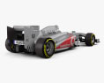 McLaren MP4-28 2013 3D模型 后视图