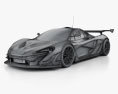 McLaren P1 GTR 2017 3D 모델  wire render