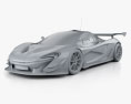 McLaren P1 GTR 2017 Modelo 3d argila render