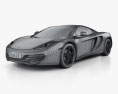 McLaren MP4-12C Поліція Dubai 2013 3D модель wire render