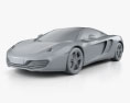 McLaren MP4-12C Поліція Dubai 2013 3D модель clay render