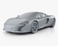 McLaren 650S Can-Am 2018 3Dモデル clay render