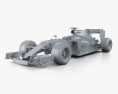 McLaren MP4-31 2016 3D-Modell clay render