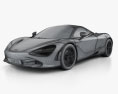 McLaren 720S 2020 3d model wire render