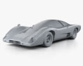 McLaren M6 GT 1969 3D модель clay render