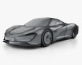 McLaren Speedtail 2021 3D-Modell wire render