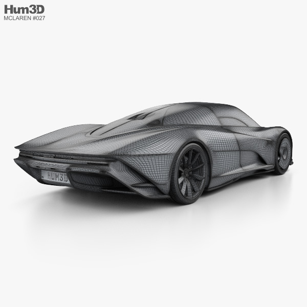 Mclaren Speedtail 2021 3d Model - Vehicles On Hum3d